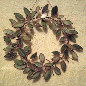 Stained Glass Wreath, 12" Dia